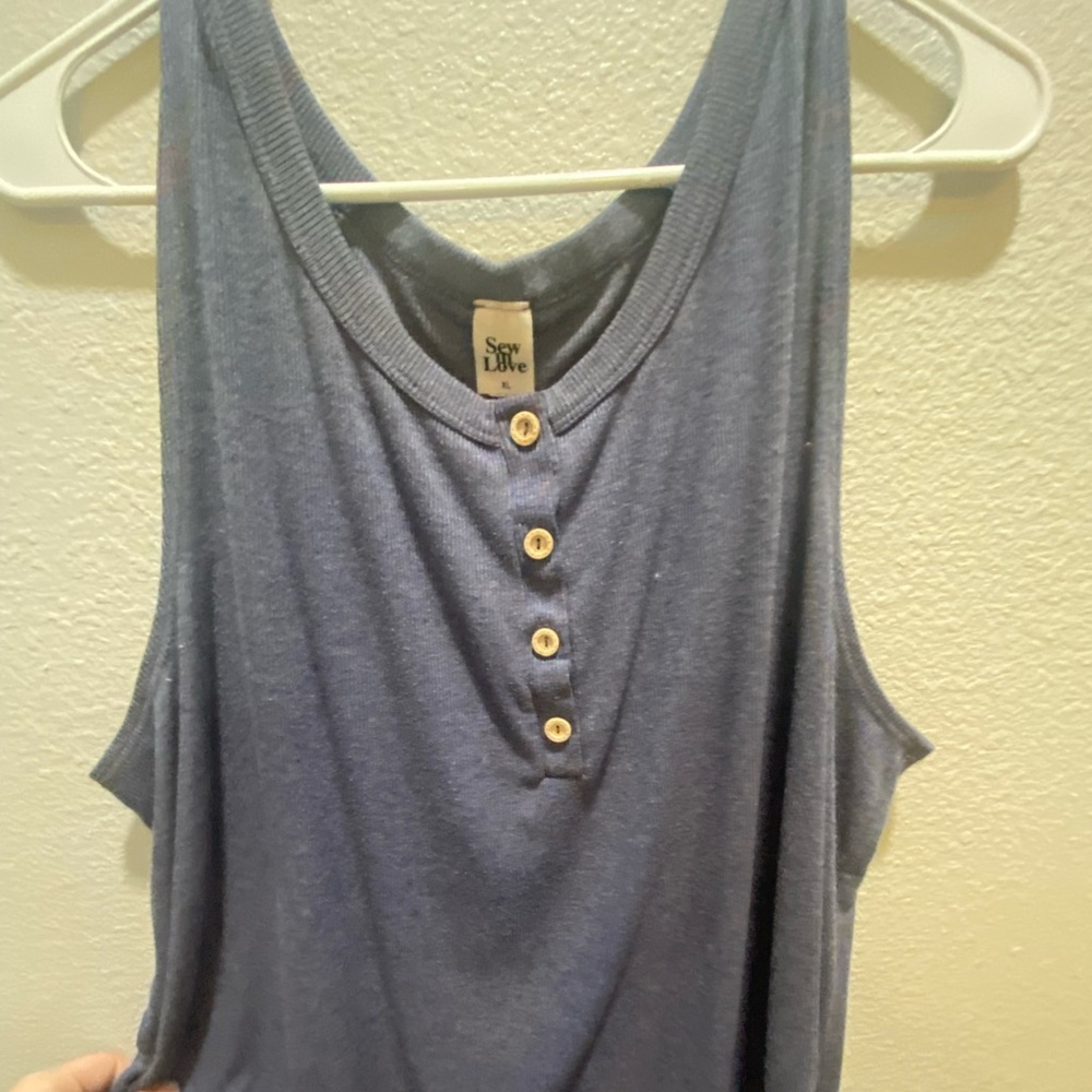 Sew in love ribbed tank